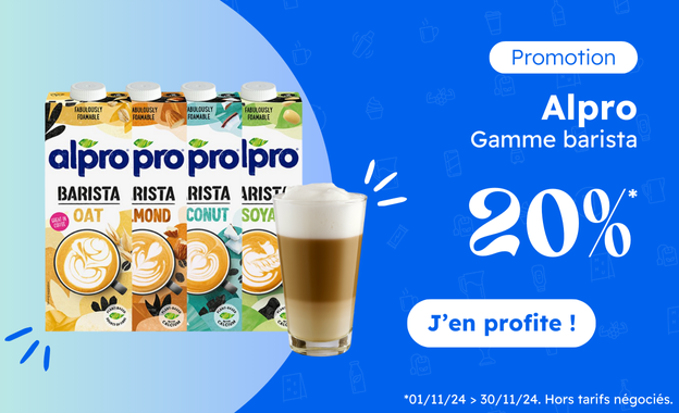 20% de remise sur la gamme Alpro Barista